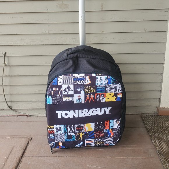 Toni & Guy Rolling RARE POP-ART backpack Hair stylist Carry Case + xtras UNISEX - Picture 2 of 14